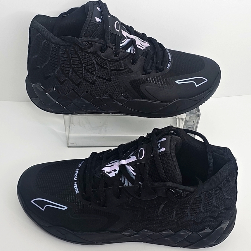 PUMA Mens Mb1 Lo Basketball Sneakers Shoes, Size 11,  Black